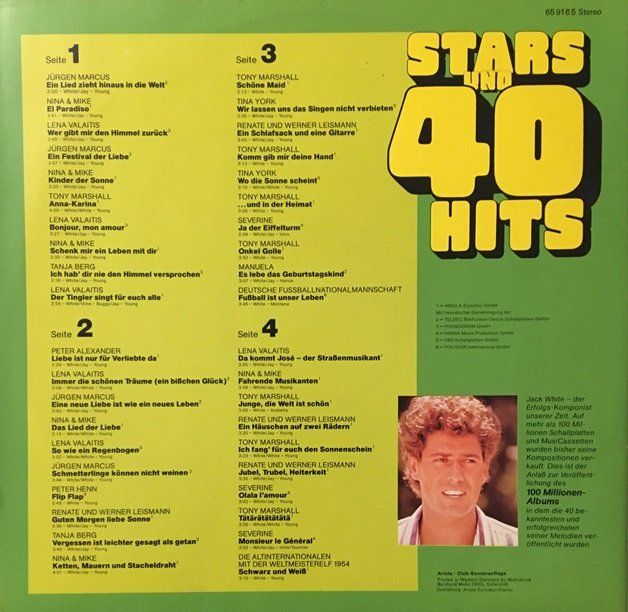 Dischi in vinile: Stars und 40 Hits (2 LPs) – Usato da Grüningen venduto da azulmarron 1