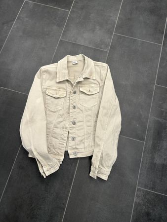 Damen Jeansjacke beige Grösse M Frühling
