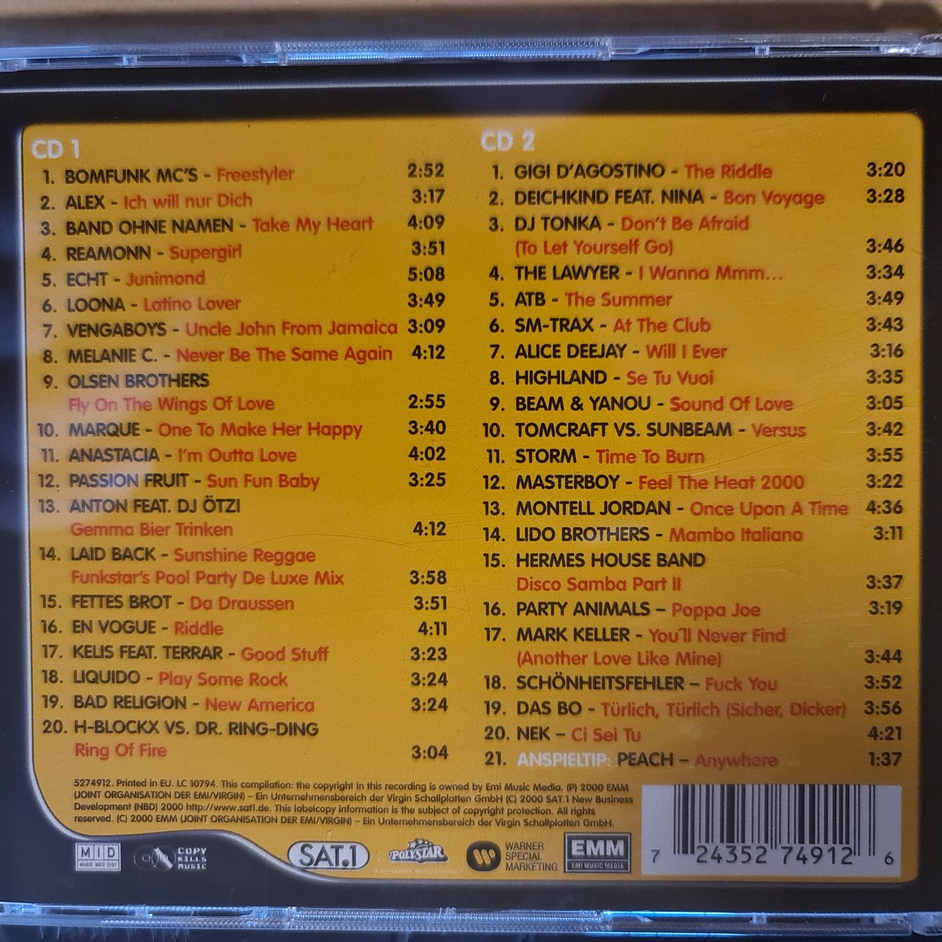 CD: Megahits 2000 - die zweite – Usato da Dintikon venduto da Vexi 1