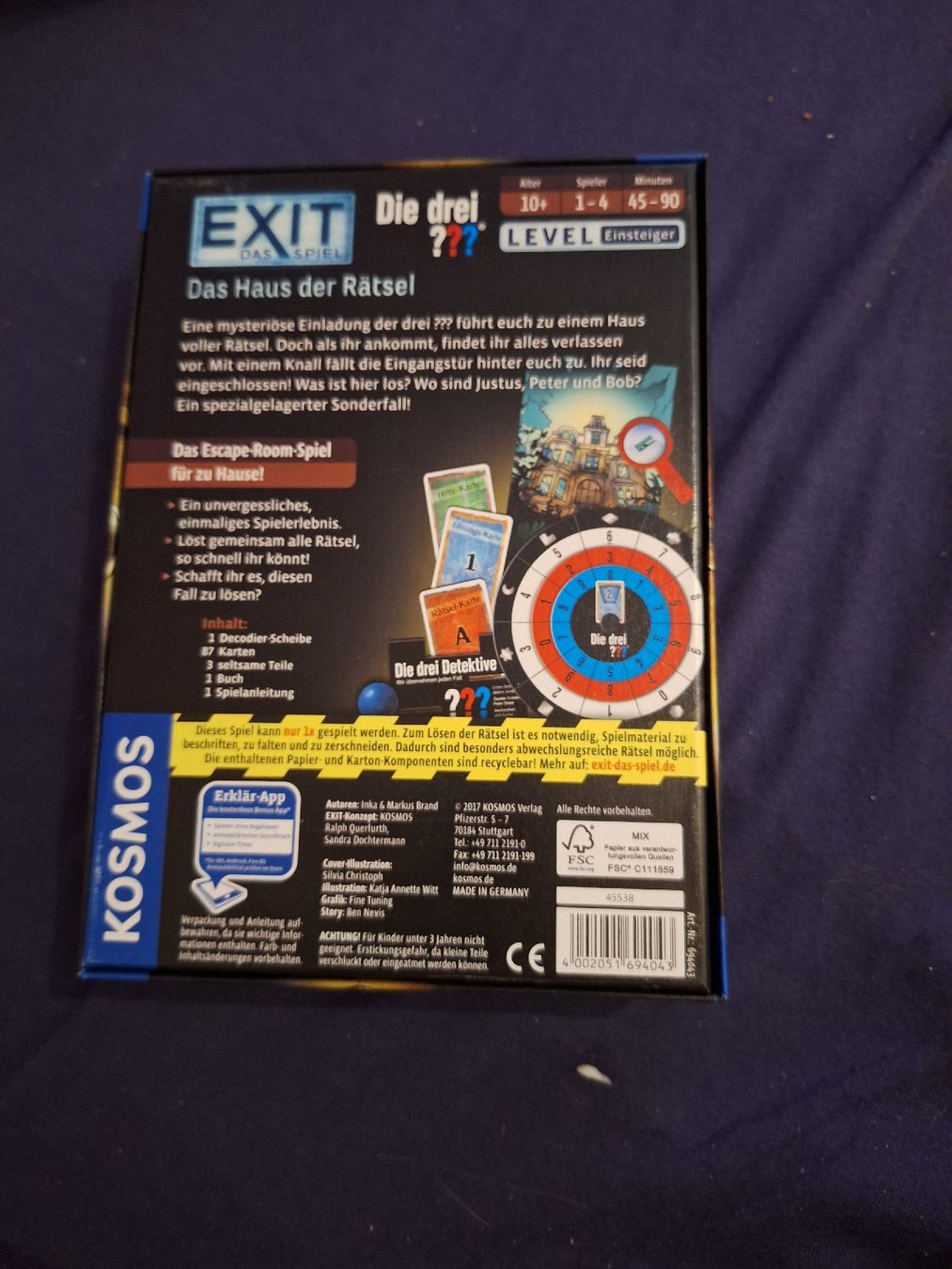Kosmos Giochi: Das Haus der Rätsel Exit – Nuovo (secondo la descrizione) da Würenlos venduto da Moonberry 1