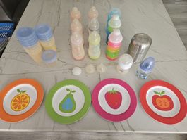 Baby-Set ab 4-6 Monate Fläschli, Becherli, Milchpulverdosier