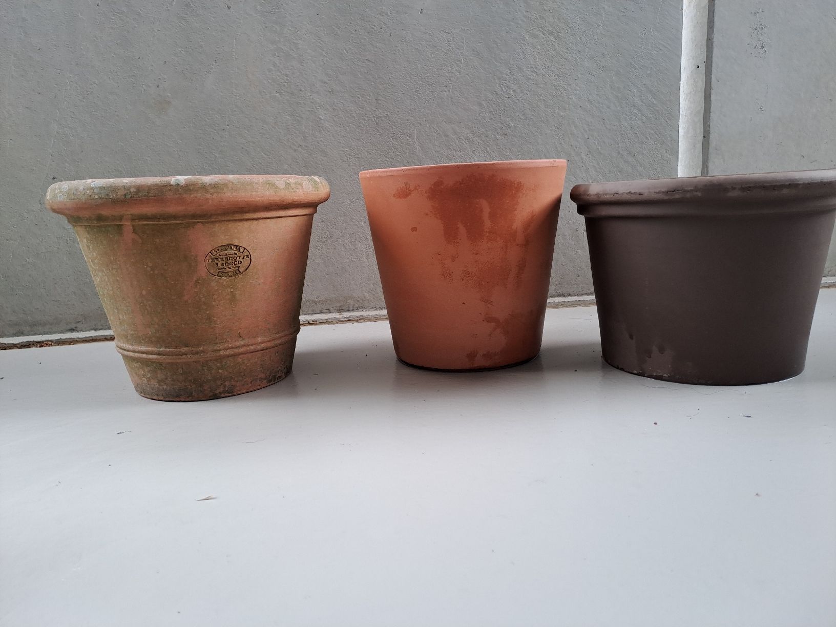 Vasi per fiori: 3 Terrakotta Blumentöpfe – Usato da Zürich venduto da ale_nk5w