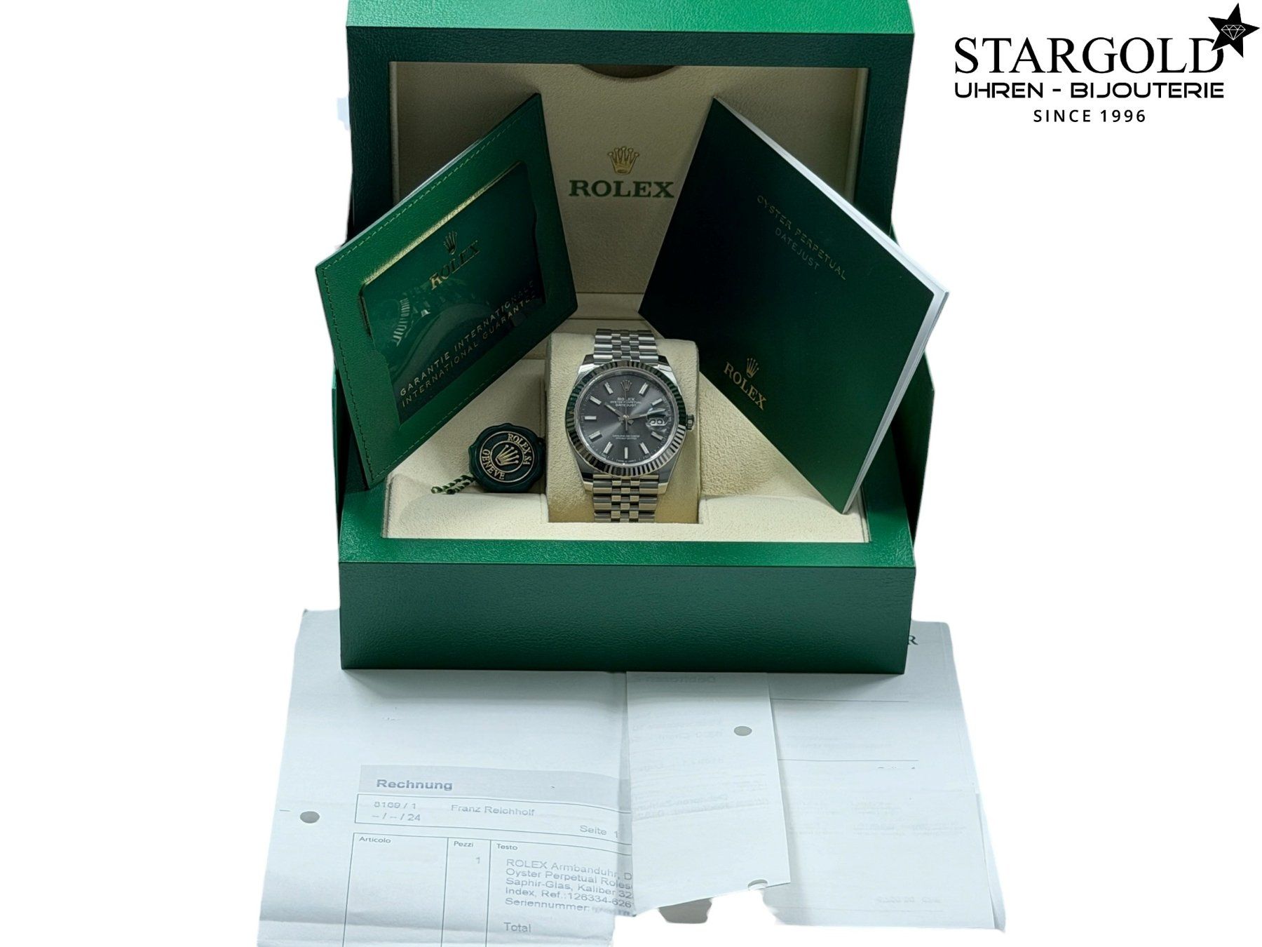 Rolex Orologi: Rolex Datejust 41 grau - 126334 – Usato da Zürich venduto da Stargold-Uhren 2