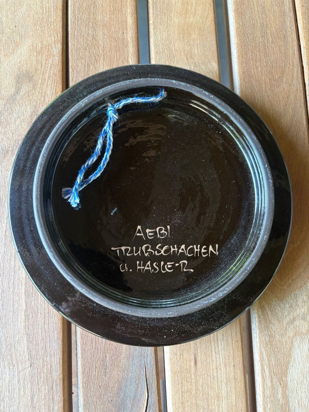 Dessous de verre: Keramik / Untersetzer oder Schmuckteller, Durchmesser 16 cm – D'occasion à Laupen BE par jeep590 1