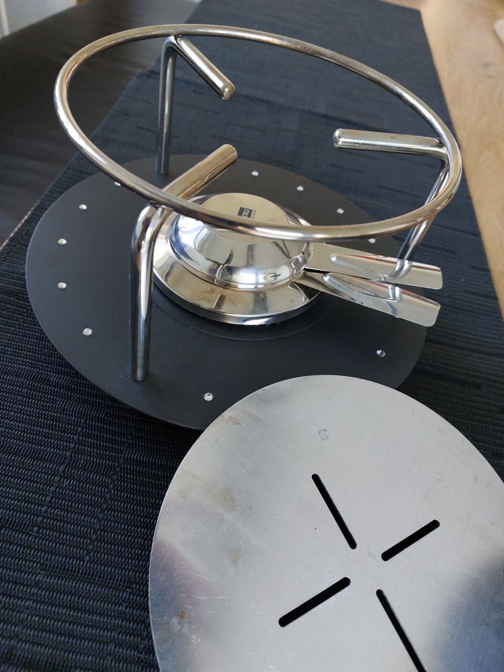 Stöckli Padelle: Fondue Set von Stöckli, mit "Brillanten" – Usato da Gebenstorf venduto da Rita20 3