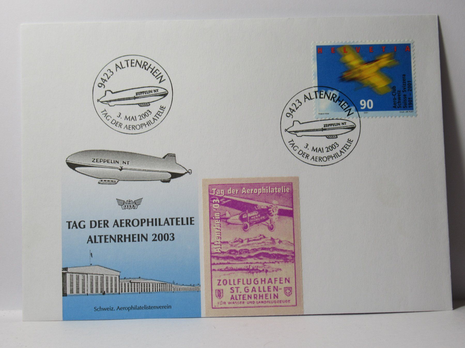 Tous les timbres: Brief , Altenrhein , Zeppelin  2003 – Neuf (Voir description) à Grenchen par Bluemchen1900