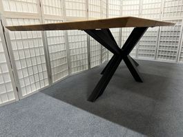 Massivholztisch CONNECT Wildeiche 200 x 100 cm Spiderfuss