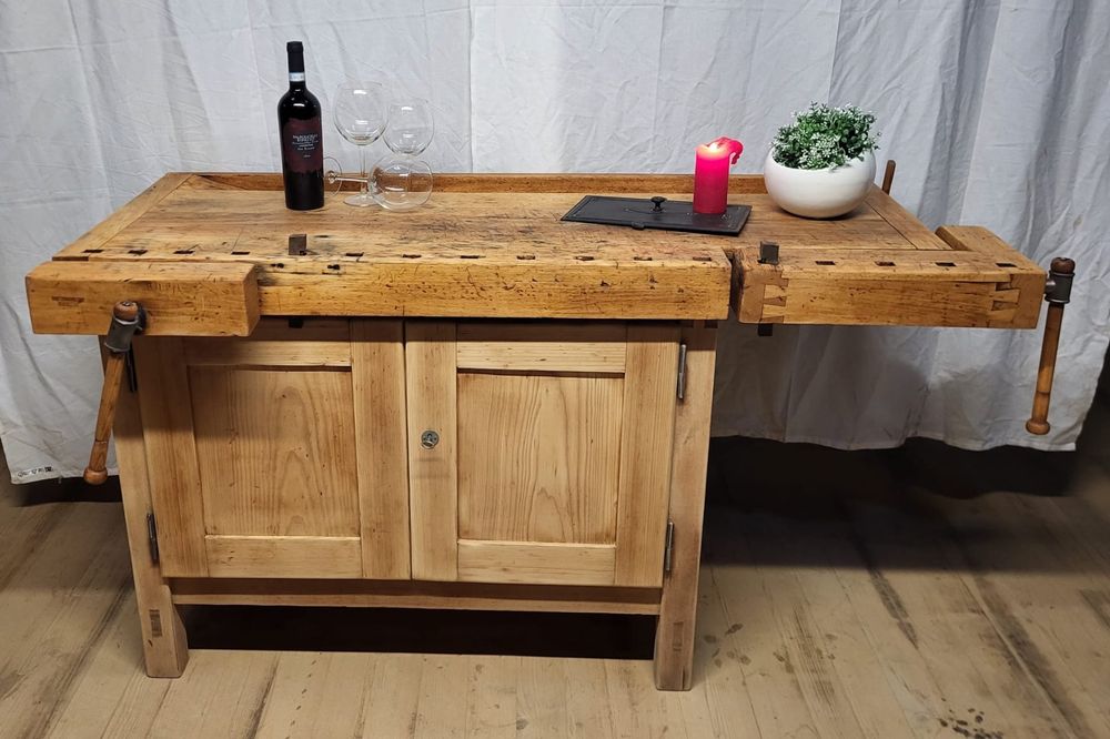 Alte Werkbank Als Sideboard