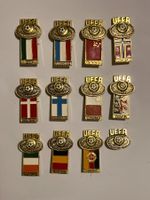 12 Anstecknadeln UEFA Fußball-EM 1984 Russland