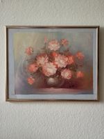 Vintage Ölgemälde – Robert Cox – Blumenstillleben – signiert