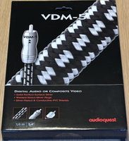 High End Digital Kabel Coax Audioquest VDM-5 PSS Silber NEU