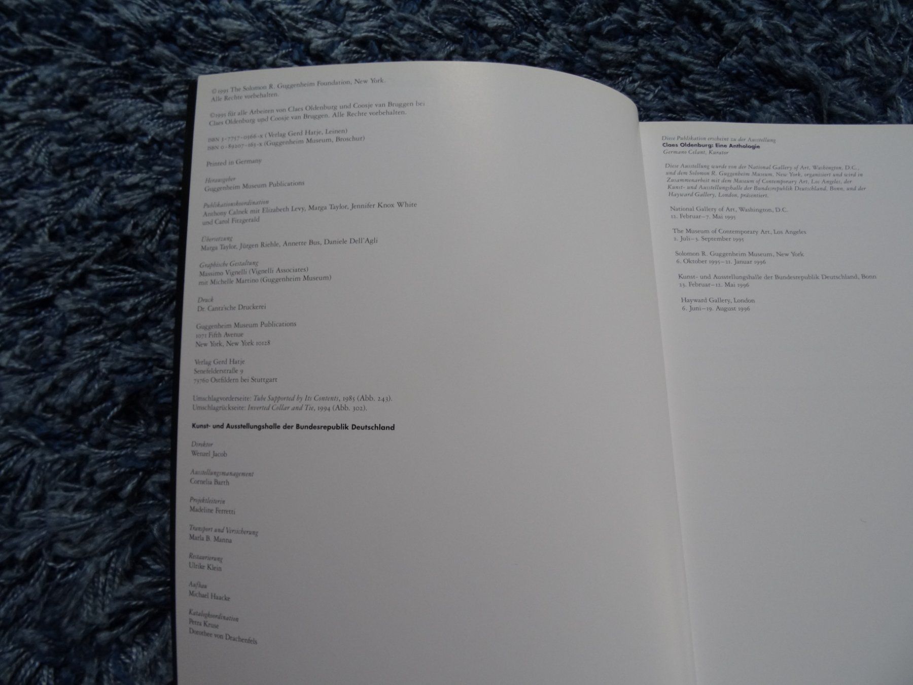 Libri: Claes Oldenburg: Eine Anthologie, 1995 – Usato da Lupfig venduto da Buerkli20 2