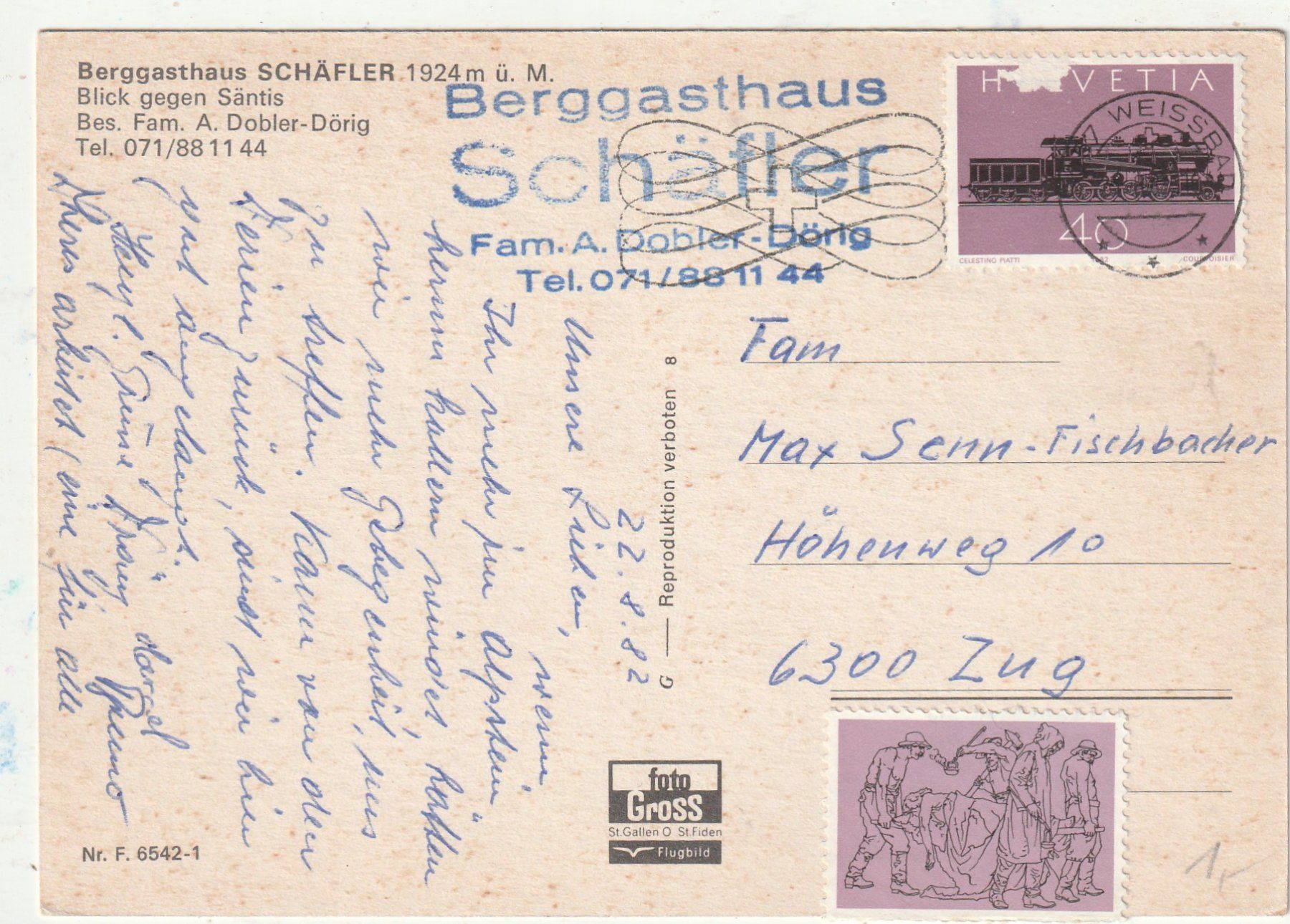 Cartes postales: Berghaus Schäfer – D'occasion à Lumbrein par made02 1