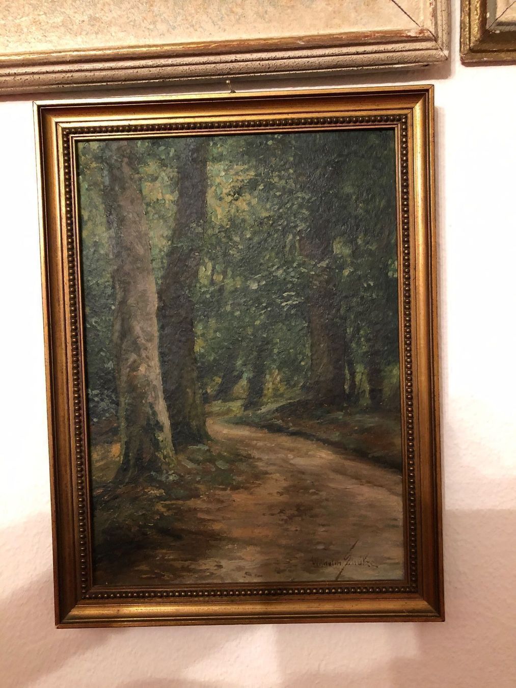 Gemälde: WILHELM SCHÜTZE. Sommerliche Landschaft. – Gebraucht aus Wald ZH von mlnt 2