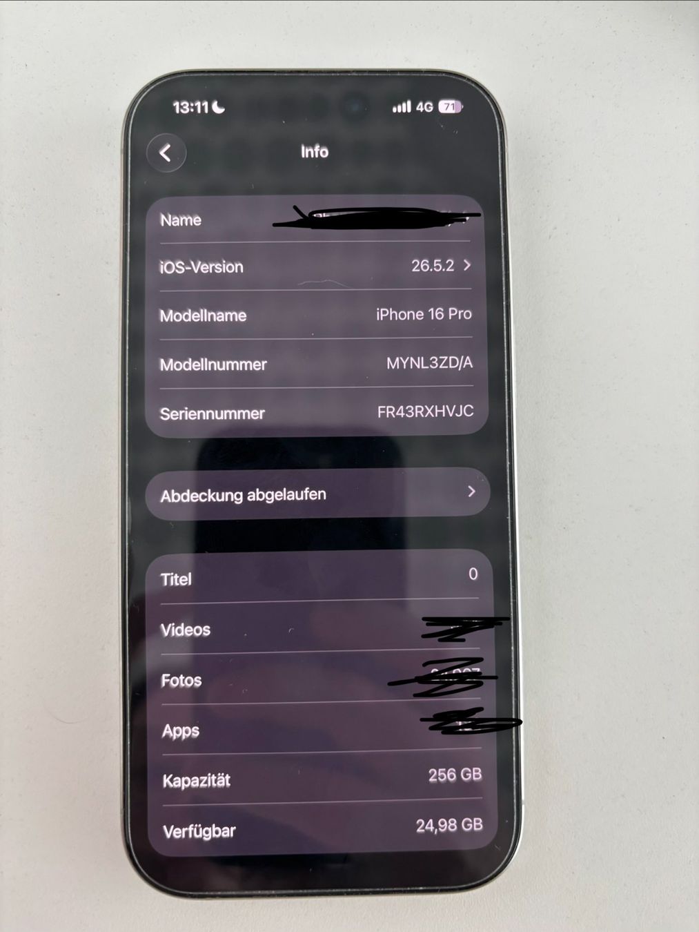 Apple Portables: Iphone 16 Pro – D'occasion à Basel par lau_7lkr 2