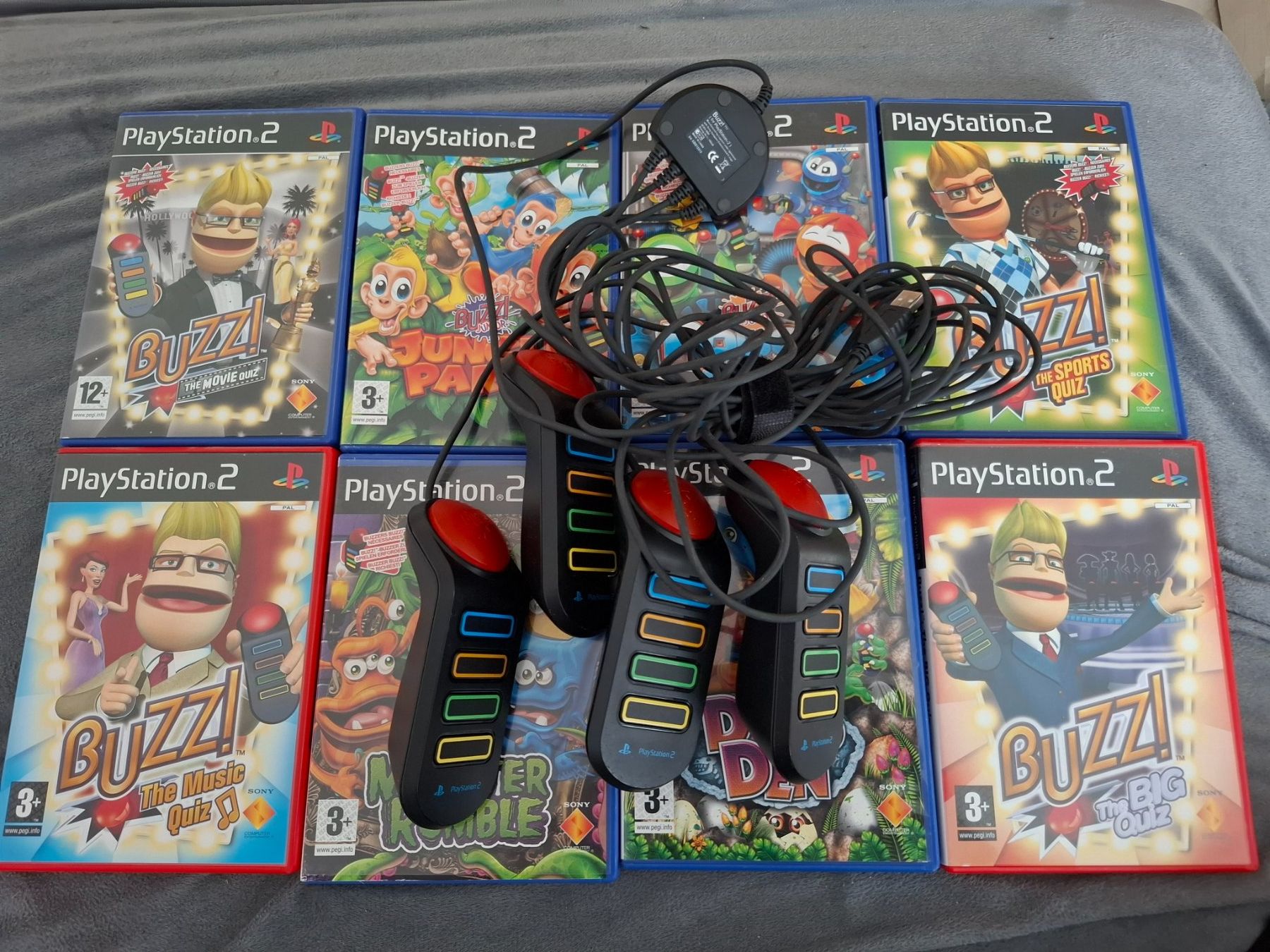 Spiele: PlayStation 2 Buzz Spiele – Gebraucht aus Oberwil-Lieli von Dino20030