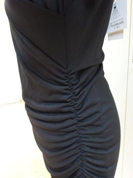 Vestiti: Neues Kleid - mit Raffungen - schwarz – Nuovo e nell'imballaggio originale da Zofingen venduto da Justizia_01 1