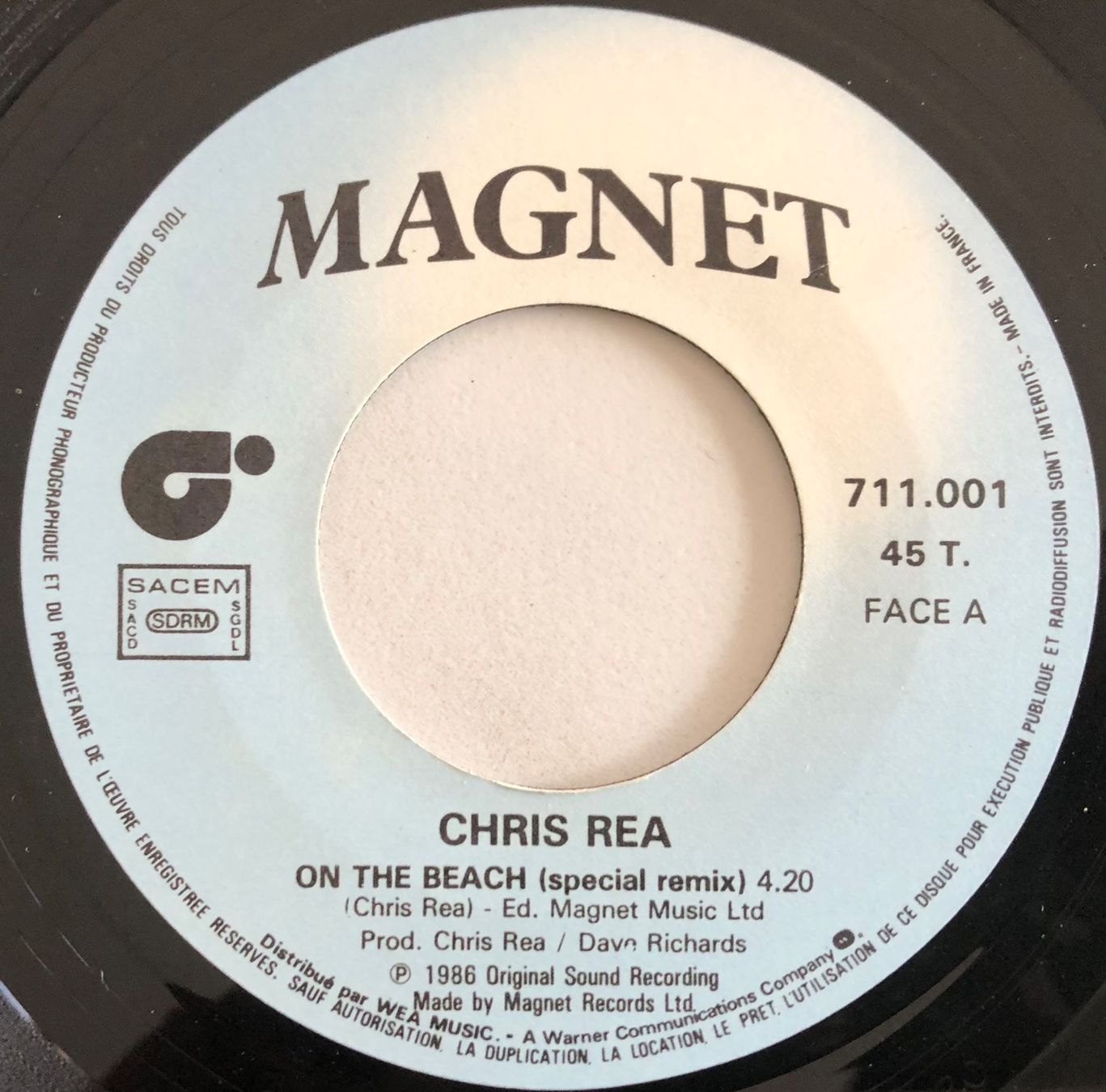 Dischi in vinile: CHRIS REA - ON THE BEACH – Usato da Poliez-Pittet venduto da Newtown-Records 2