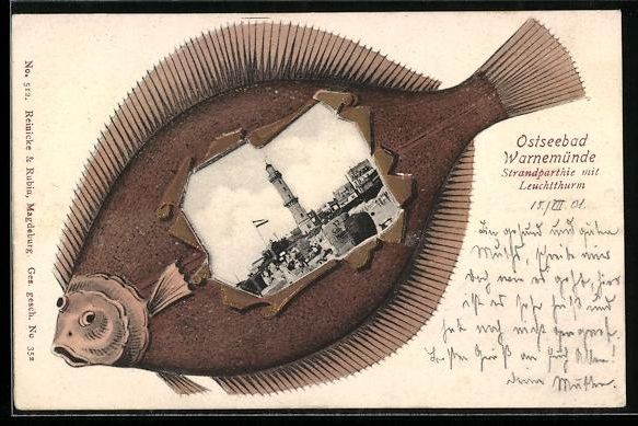Cartoline postali: Grusskarten-AK Warnemünde, Strandpartie – Usato da Berlin venduto da bartko-reher