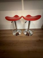 Barhocker rot höhenverstellbar 2 Stk guter Zustand
