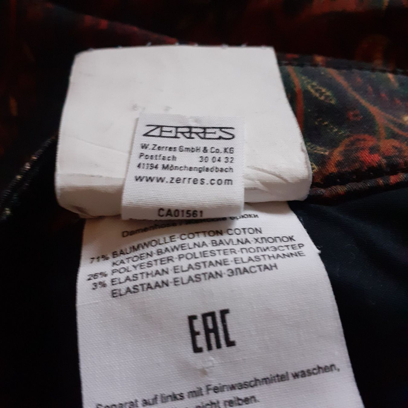 Hosen: Zerres Hose, 34 – Gebraucht aus Bern von Solarsystem 8