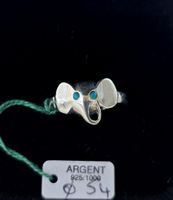 Bague Vintage "Éléphanteau de Turquoise" en Argent 925