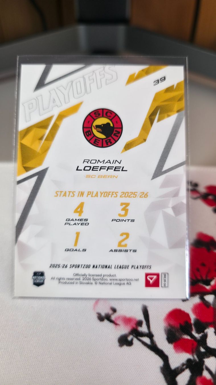 Sportzoo Carte collezionabili: Romain Loeffel /30 SC Bern SportZoo Base red – Nuovo e nell'imballaggio originale da Hirzel venduto da luc_snw5 1