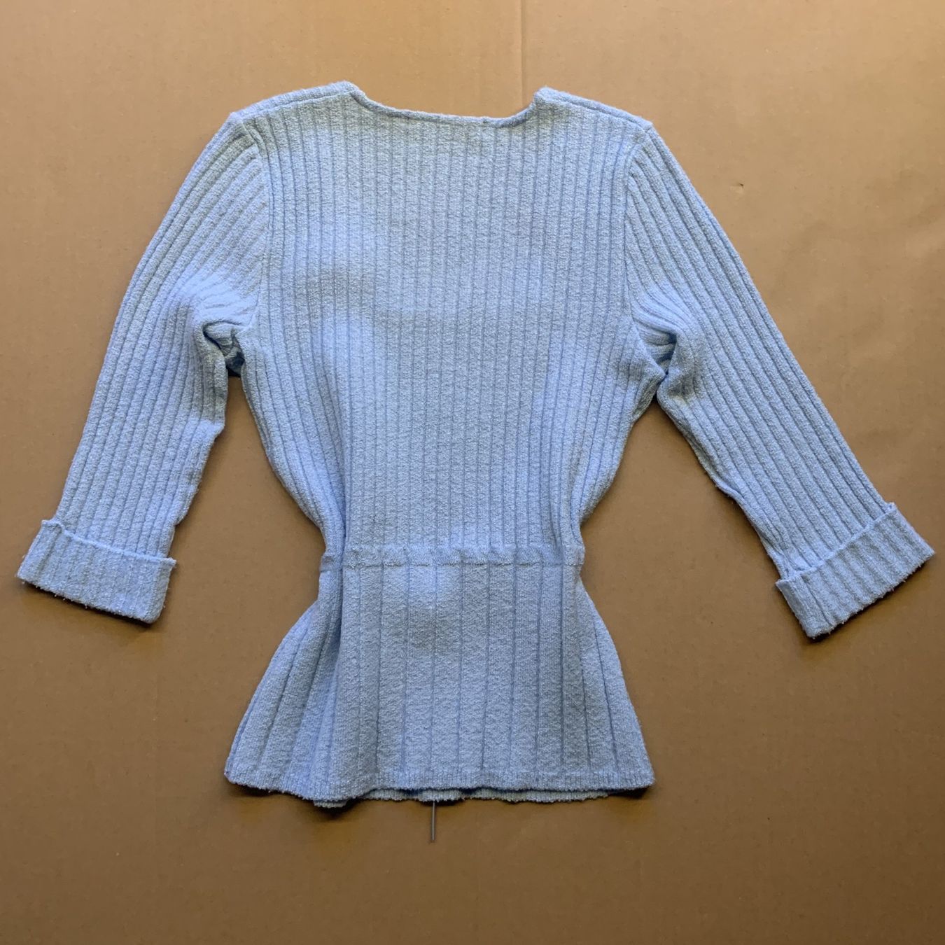Tops: Jenny K Paris – Hellblaues, geripptes Soft-Top – Gebraucht aus Chalais von Decoarts.art 2
