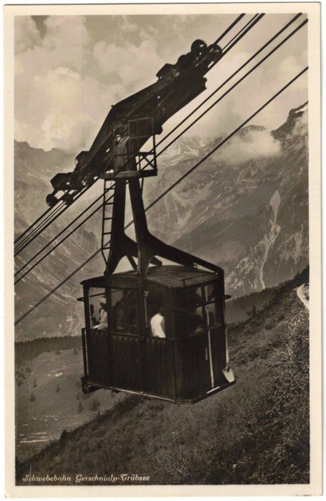 Ansichtskarten: Engelberg - Luftseilbahn Gerschnialp--Trübsee – Gebraucht aus Binningen von Mountainrider