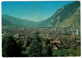 Chur mit Blick ins Oberland, Feldpost 1970 CHUR KASERNE