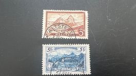 CH Gebiergslandschaften  Nr 177+178 Halbmondstempel (5436)