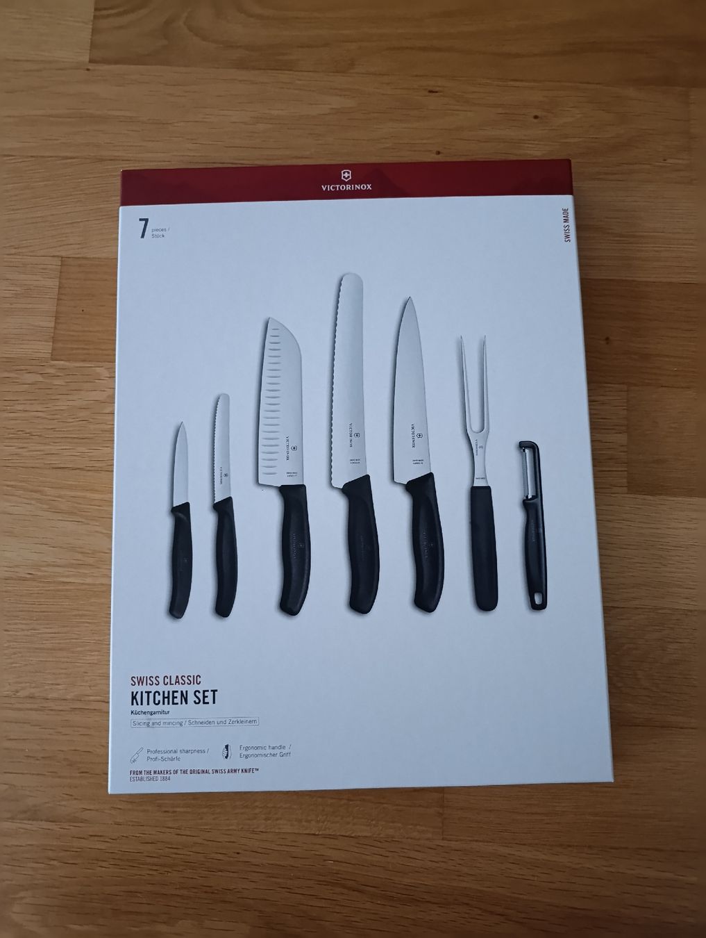 Victorinox Set di posate: Victorinox Messerset 7-Teilig – Nuovo e nell'imballaggio originale da Siebnen venduto da Larya