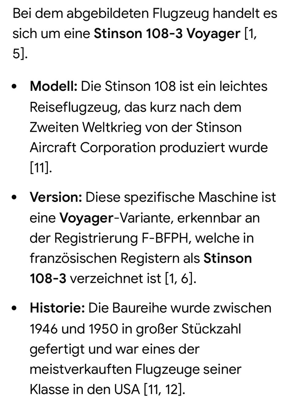 Foto & Immagini: Foto einer Stinson 108 - 3 Voyager – Usato da Bern venduto da Artbrokerswitzerland 2