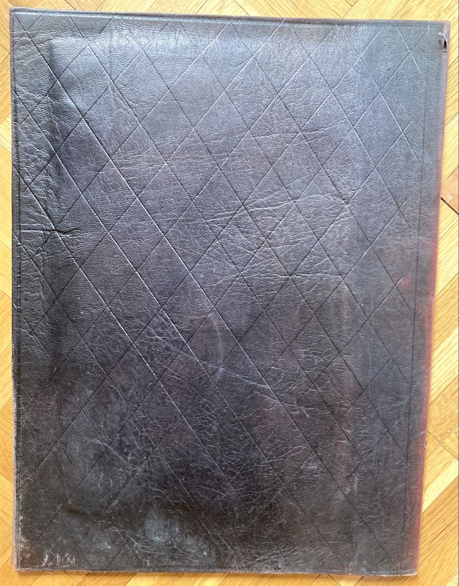 Koffer & Taschen: Porte-documents en cuir de vache et feuille d’or – Gebraucht aus Ardon von hel_2sxp 5