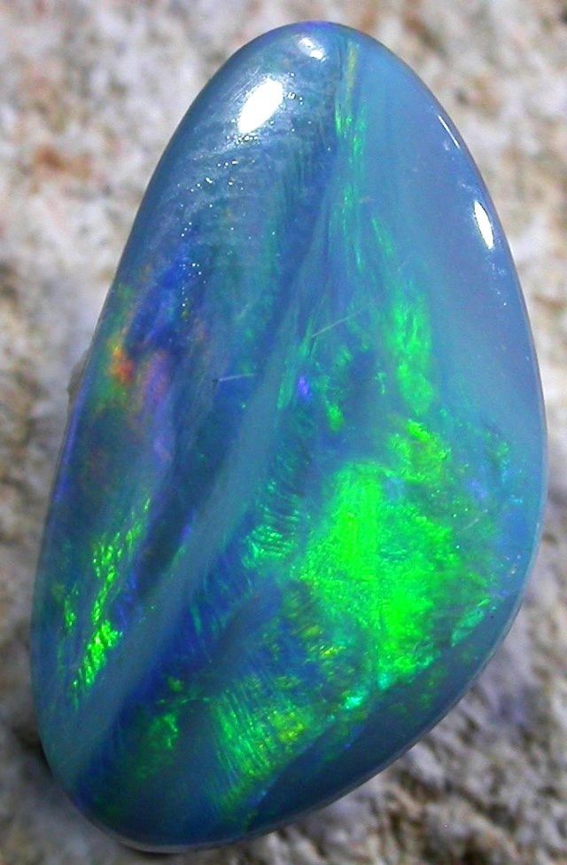 Edelsteine: Australische Opal Shell Fossil Dublette 3.70Cts. – Neu (gemäss Beschreibung) aus Bern von Grindelwaldaus
