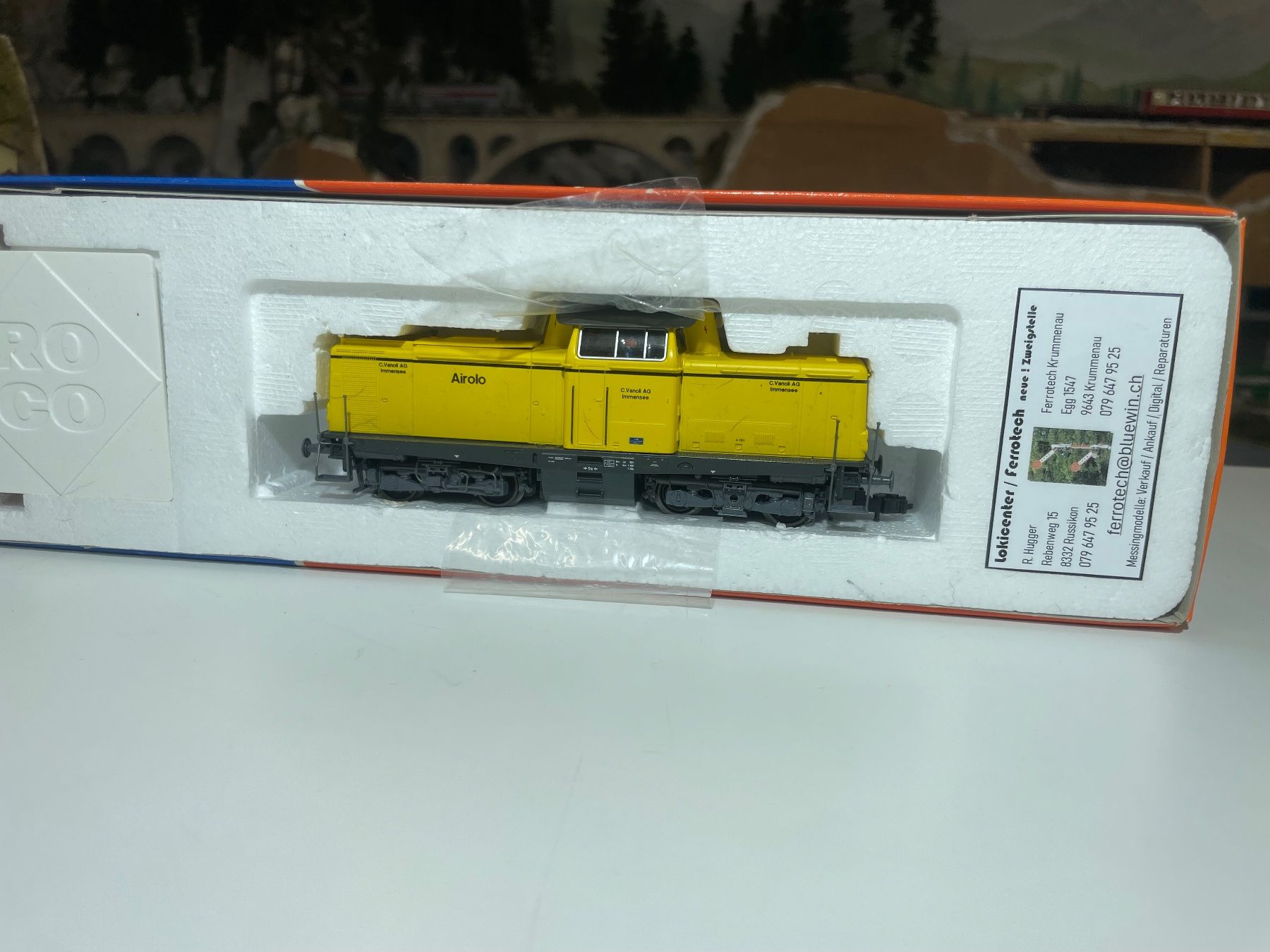 Born Modellini di ferrovie: Born, Vanoli Rangierlok – Nuovo e nell'imballaggio originale da Krummenau venduto da ferrotech 1