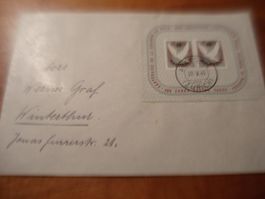 Brief Block Basler Taube 1945, gelaufen, sauber o