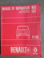 Oldtimer Reparatur  Werkstatthandbuch Renault R8 / R 8 R1135