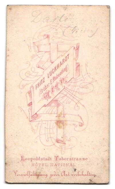 Fotografie & Manifesti: Fotografie Fritz Luckhardt, Wien, junger – Usato da Berlin venduto da bartko-reher 1