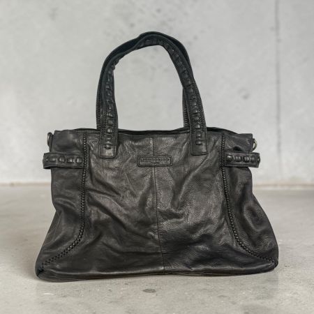 Grosser Shopper von Liebeskind Leder schwarz Schultertasche