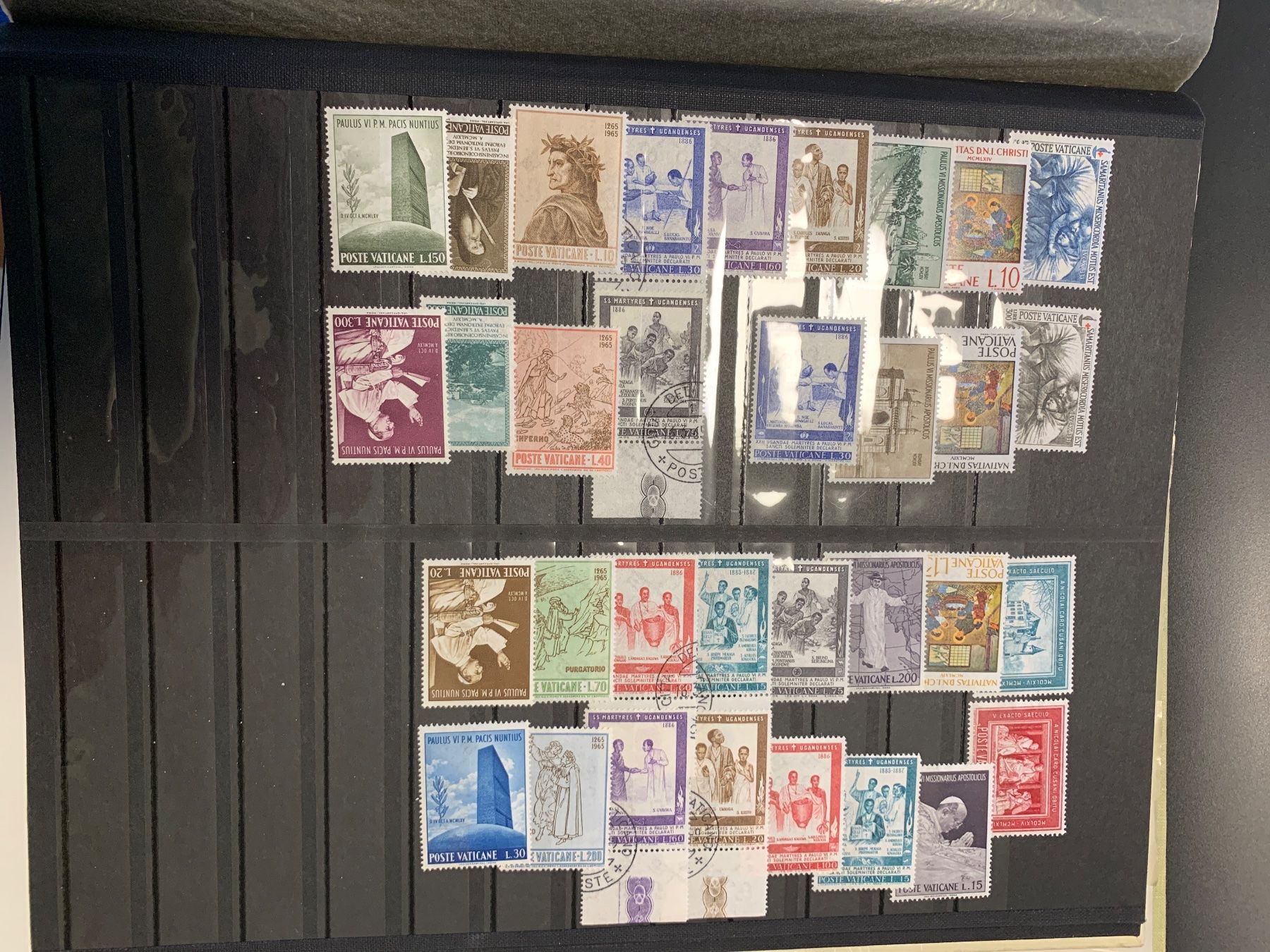 Alle Briefmarken: Vatikan ca 1960-1965 vorwiegend postfrisch. – Gebraucht aus Willisau von Repfuesch 3