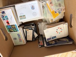 Briefmarkenkiste aus Nachlass