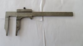 Schiebelehre, Messschieber antik gemarkt mit "Glashart" 19cm
