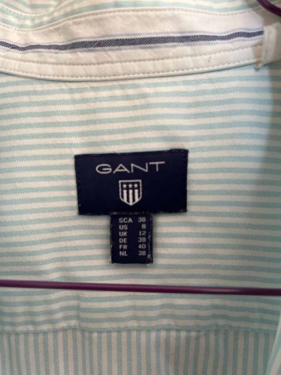 Gant Blusen: GANT striped shirt Size 36/38 - Light blue – Gebraucht aus Basel von Corinna58 2