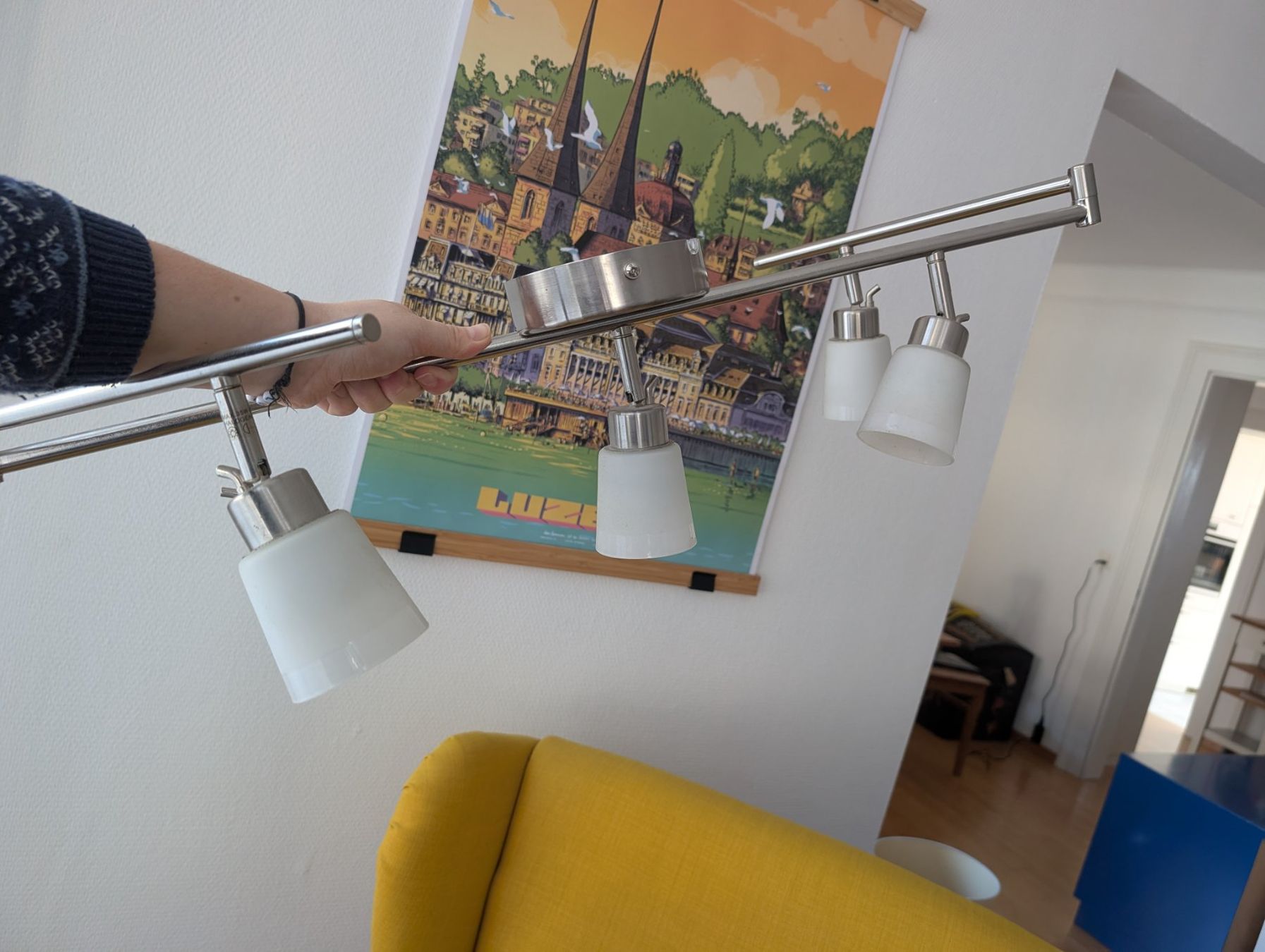 Lampadari & plafoniere: Deckenlampe mit 5 Strahlern, Spots verstellbar – Usato da Luzern venduto da f.myosotis