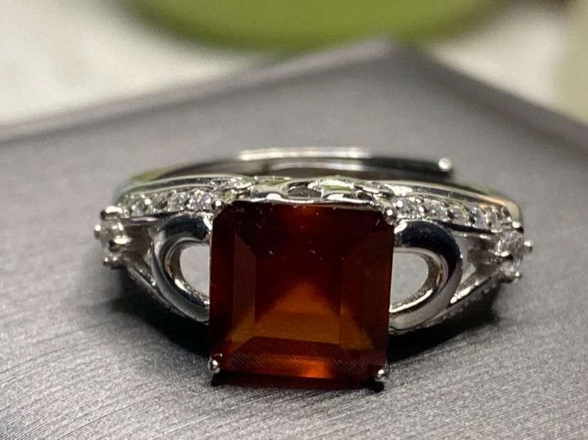 Anelli: Echter Granat Ring Grösse verstellbar 925 Silber – Nuovo (secondo la descrizione) da St. Gallen venduto da GIULESGG 6