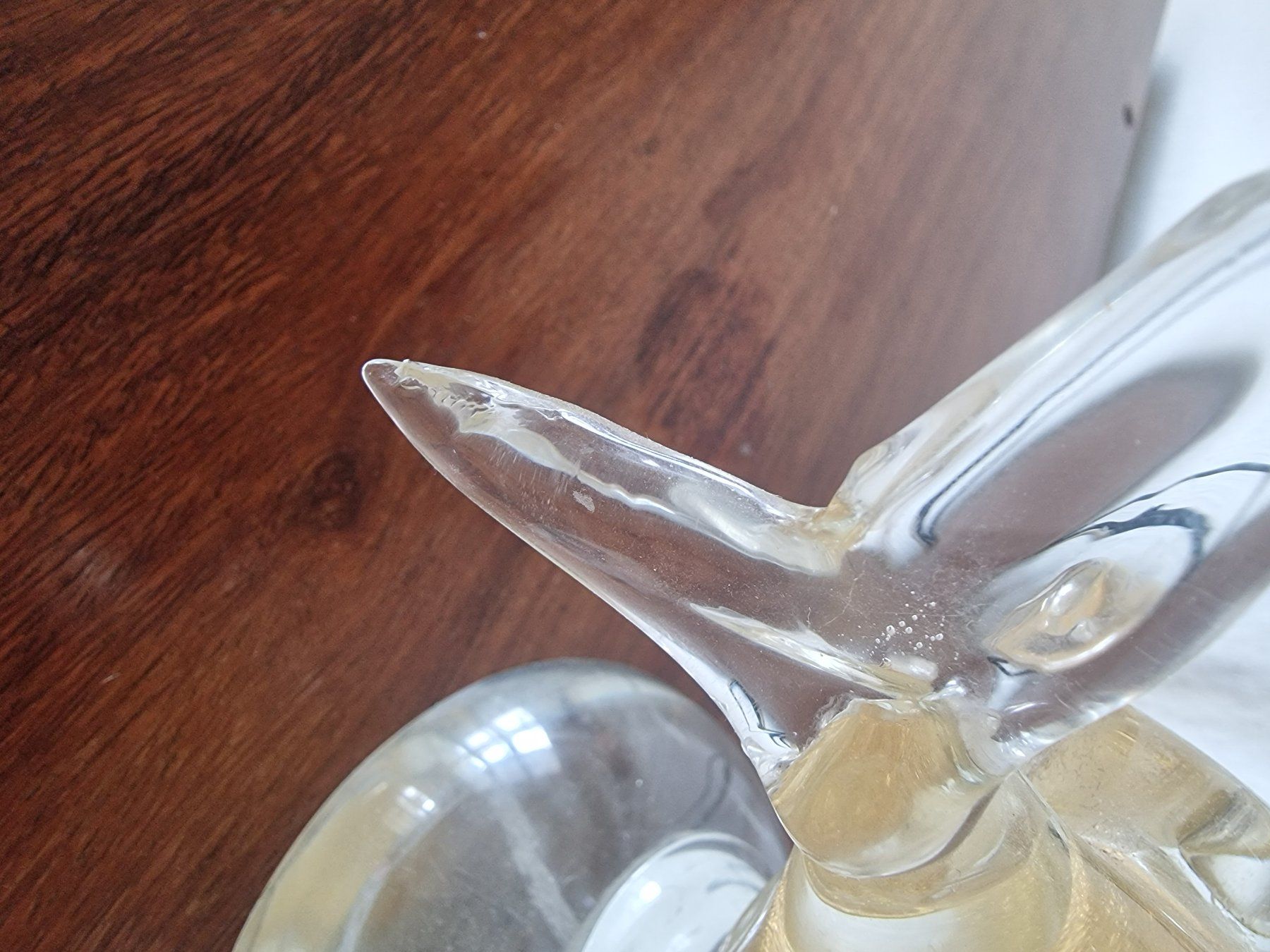 Murano Statuette: Murano Glasfische mit Goldflocken – Usato da steinhausen venduto da eiche09 3