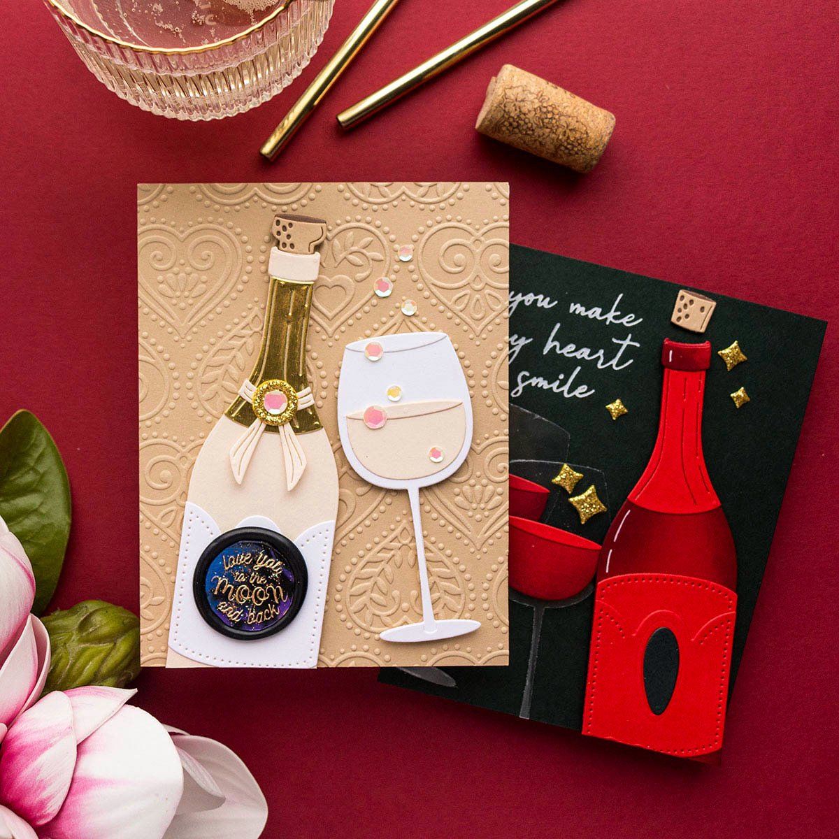 Sciablone: Spellbinders Dies ** Cheer to Us ** – Nuovo e nell'imballaggio originale da Rubigen venduto da rofi100 4