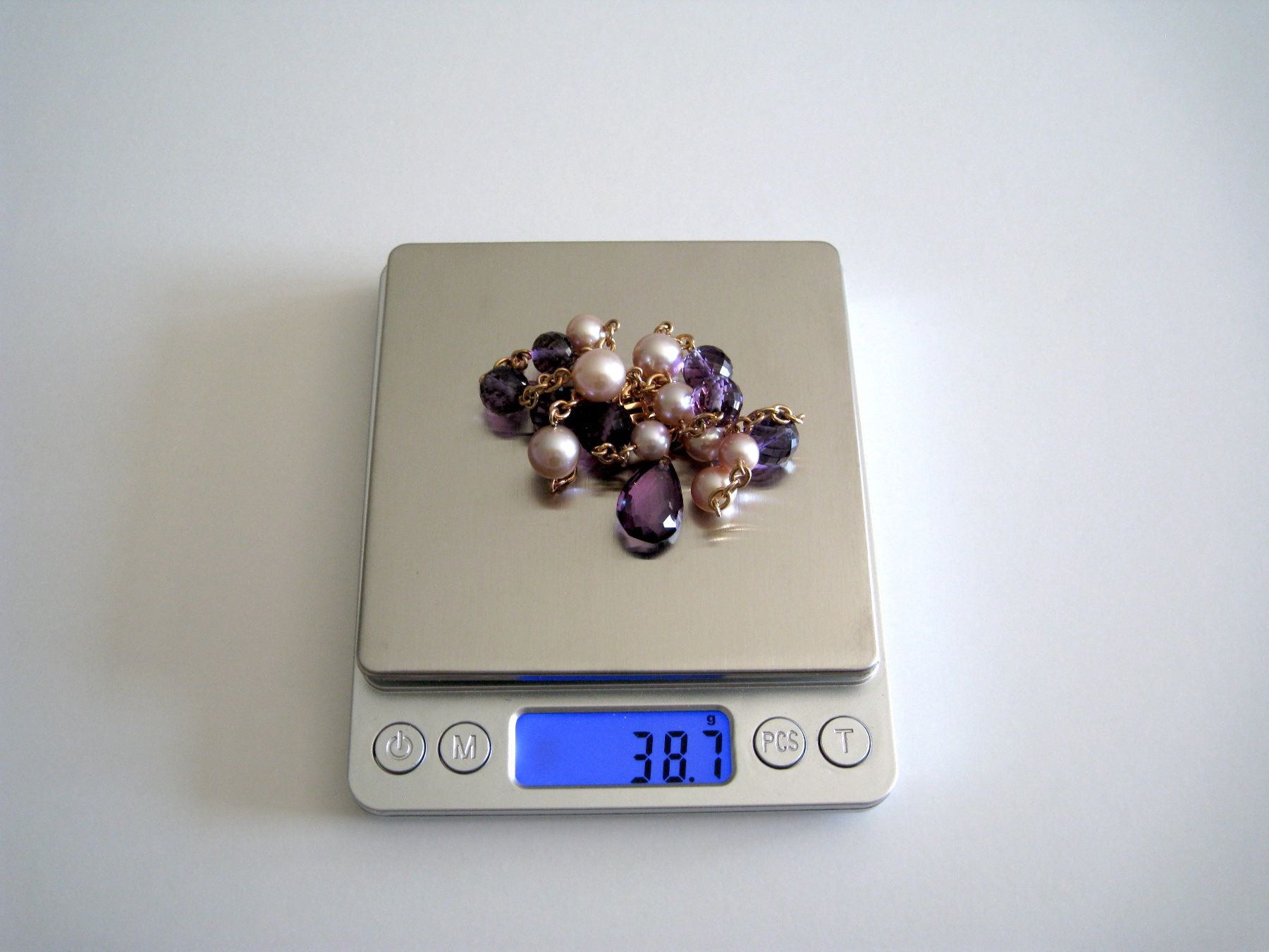 Catenine: Collier Mimi Milano Or Rose, Perles et Améthystes – Usato da Geneve venduto da iBest 7
