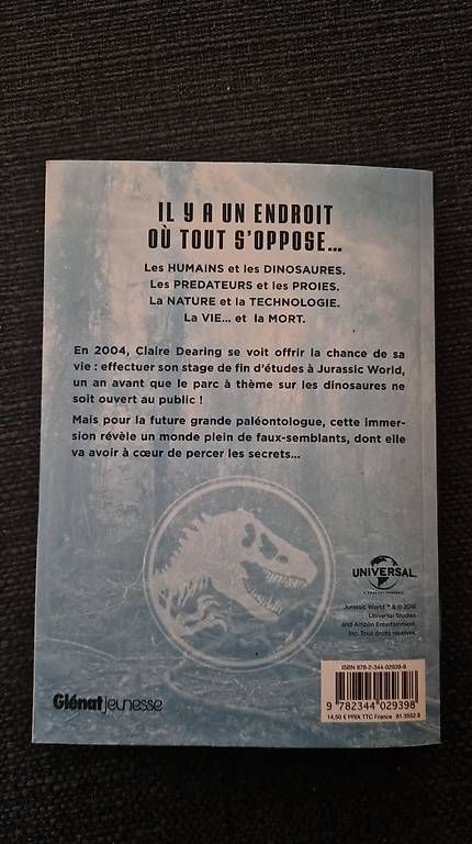 Bücher: Jurassic world Le Destin de Claire. – Gebraucht aus Sembrancher von did_mkx2 1